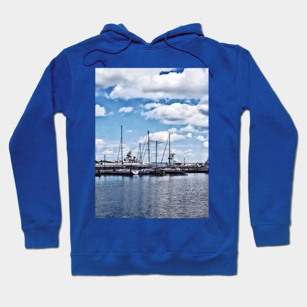 Philadelphia PA - Boat Basin at Penn's Landing Hoodie by SusanSavad